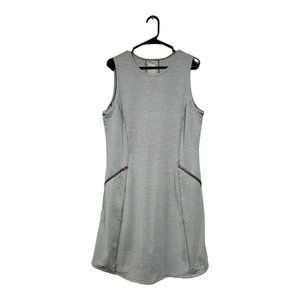 Duluth Trading Co Women's Large Pier Genius Dress Green UPF 50 Pockets Stretch